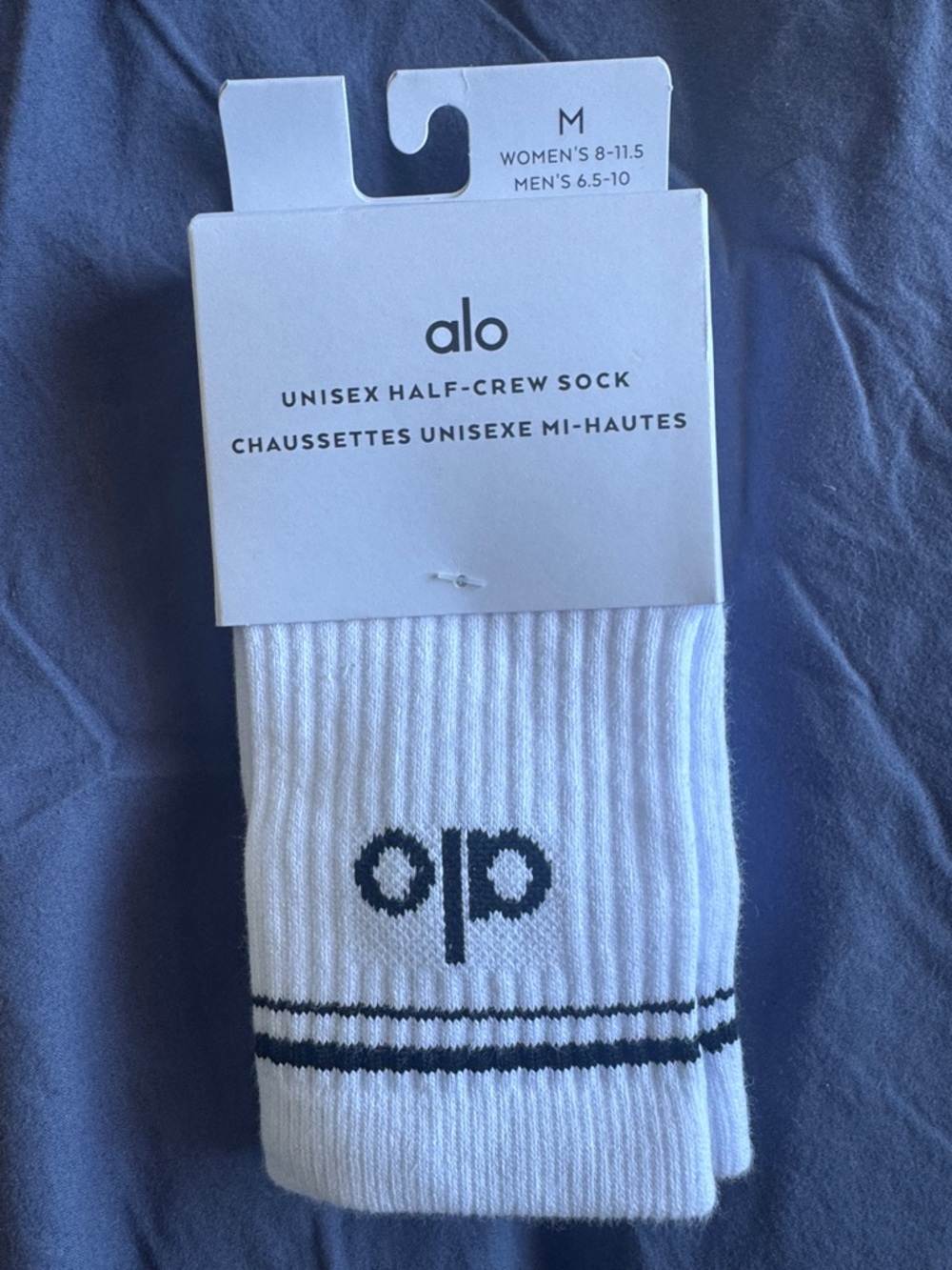 Alo Socks + Lululemon Scrunchy Bundle | Medium | white + black | NWT - Picture 4 of 4
